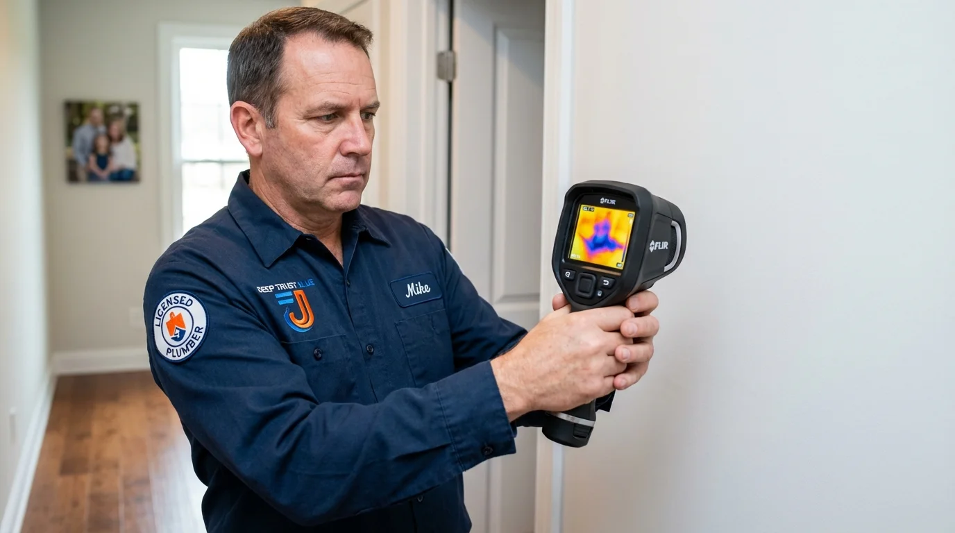 Thermal imaging leak detection by Johns Plumbing LLC in Smith